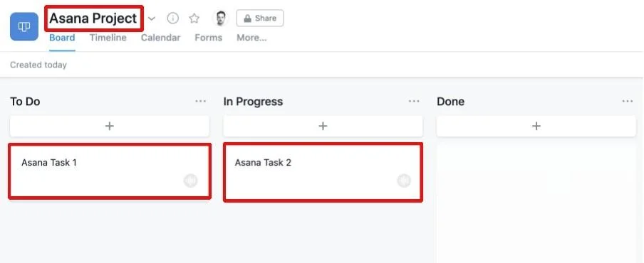 Create Tasks in Asana