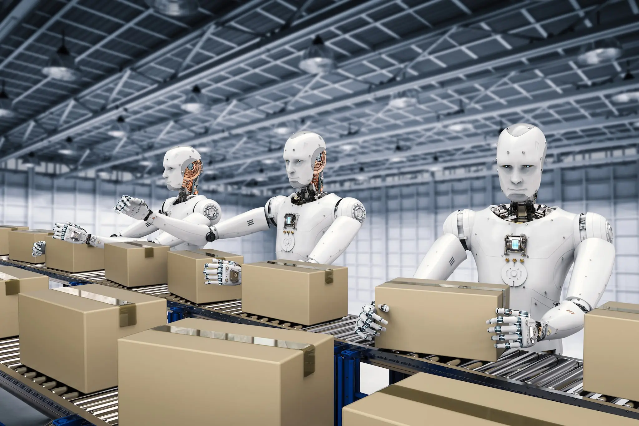 robots replacing humans