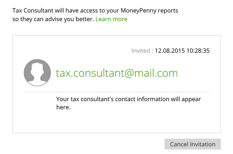 Tax consultant invitation message
