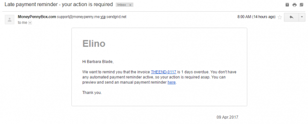 Payment Reminders – Automatic and Manual – Zistemo Knowledge Base