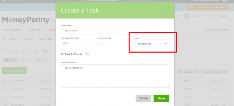 Taxes Settings – Zistemo Knowledge Base