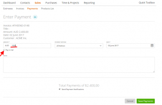 Partial Payments – Zistemo Knowledge Base