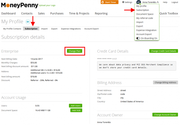 Subscription plan buying – Zistemo Knowledge Base