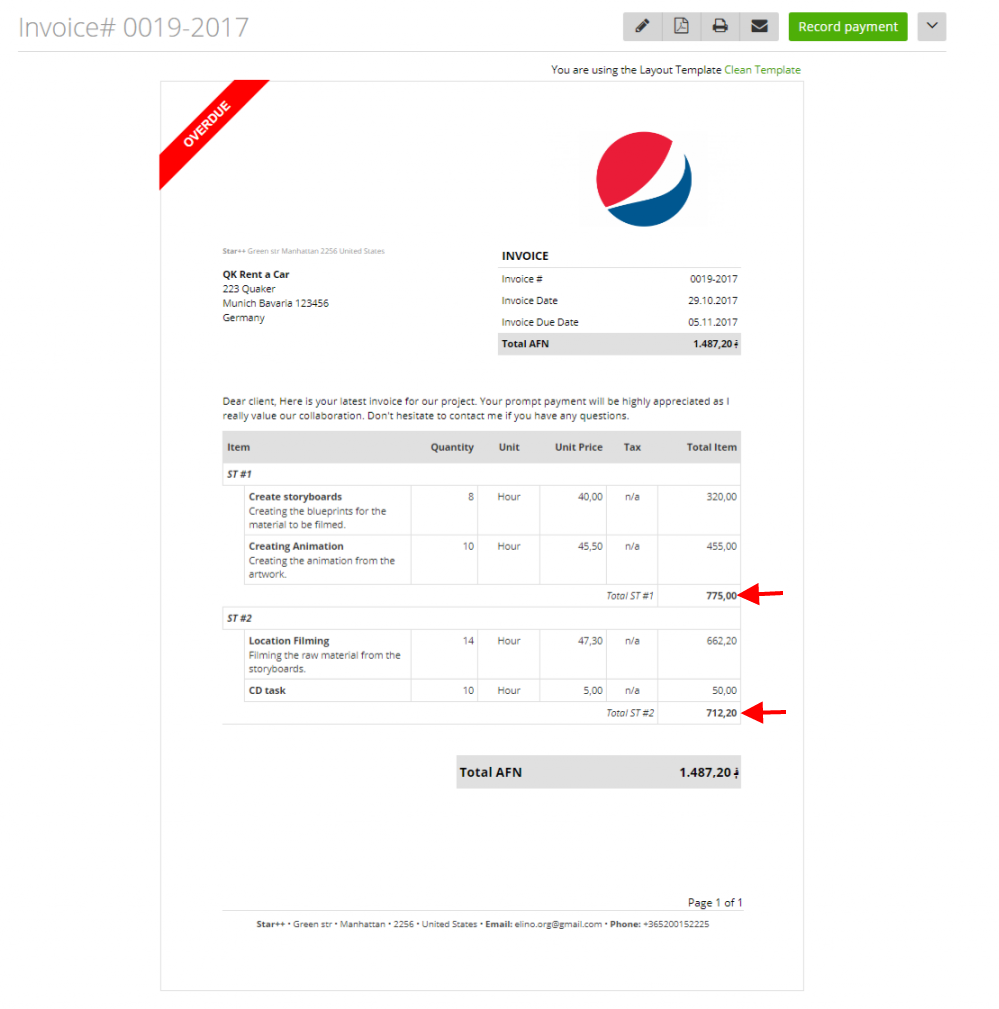 subtotals-page-breaks-text-blocks-on-invoice-estimate-purchase-zistemo-knowledge-base