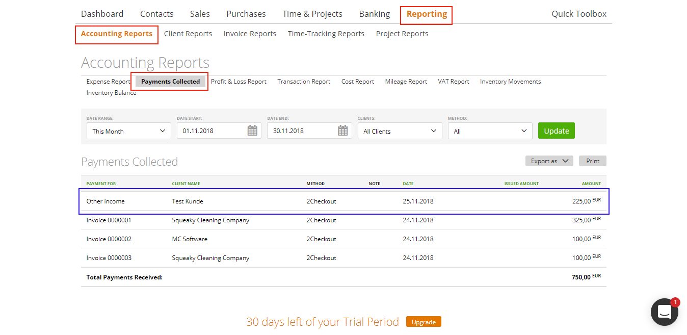 Payment without Invoice – Zistemo Knowledge Base