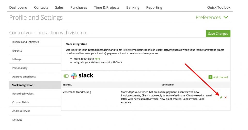 Slack Integration – Zistemo Knowledge Base