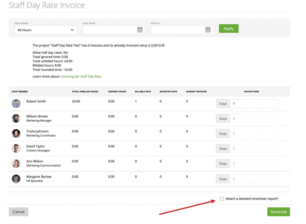 Daily Task Rate – Zistemo Knowledge Base