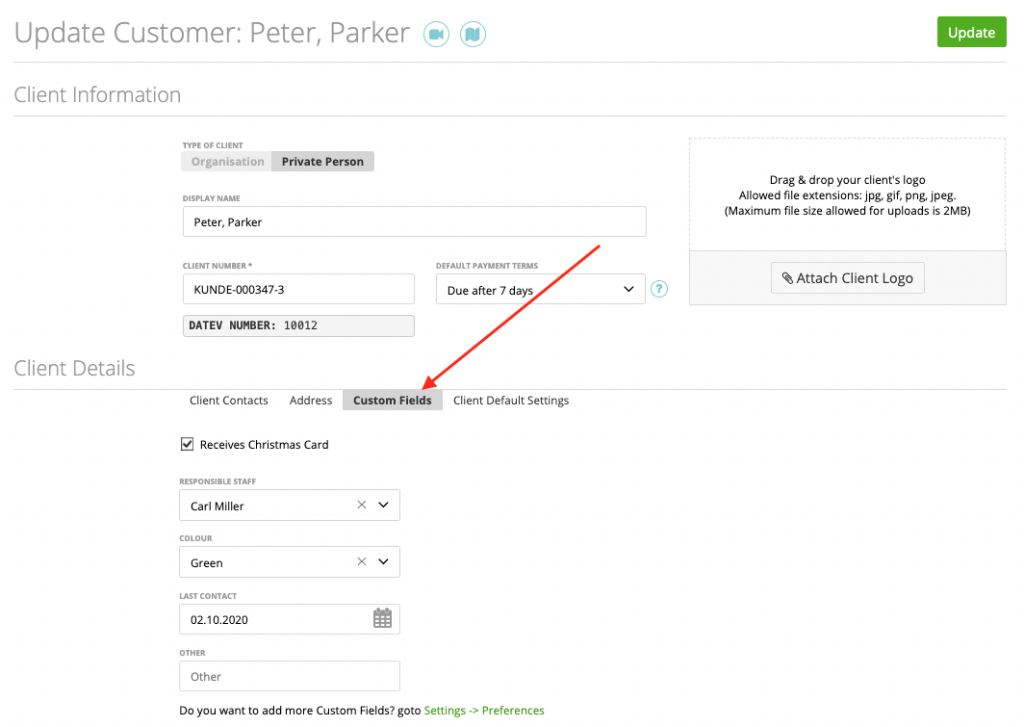 Client Custom Fields – Zistemo Knowledge Base