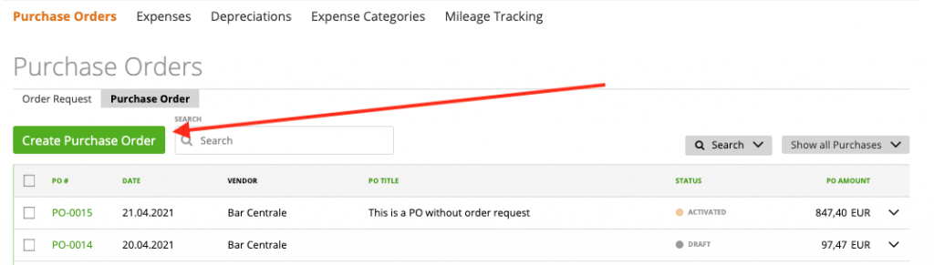 Order Requests and Purchase Orders – Zistemo Knowledge Base