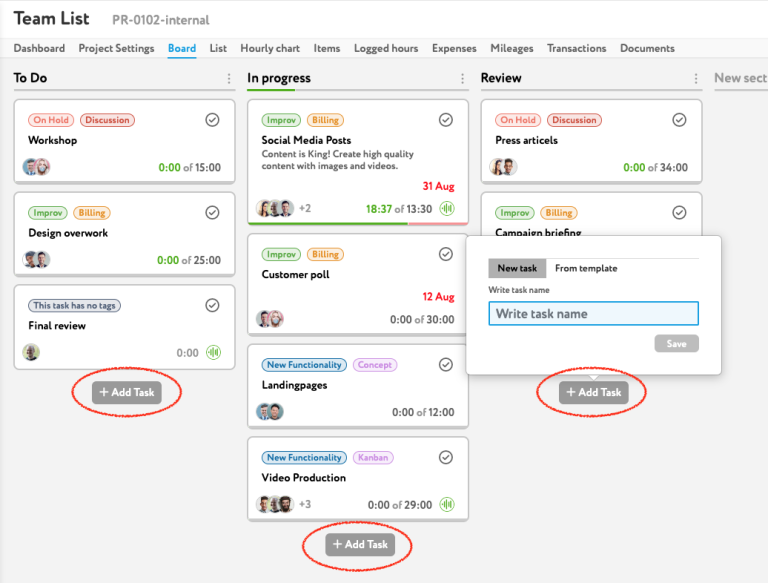 Project Tasks – Zistemo Knowledge Base
