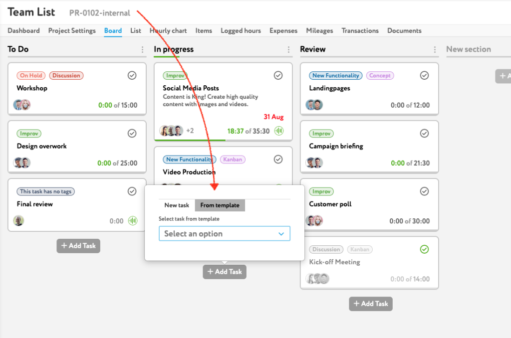 Item/Task Using – Zistemo Knowledge Base