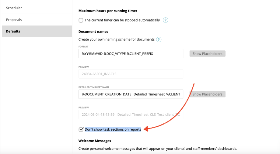 Hide task sections on reports – Zistemo Knowledge Base