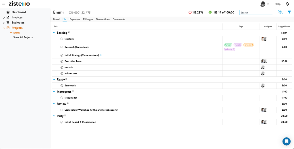 The Client’s Account – Zistemo Knowledge Base